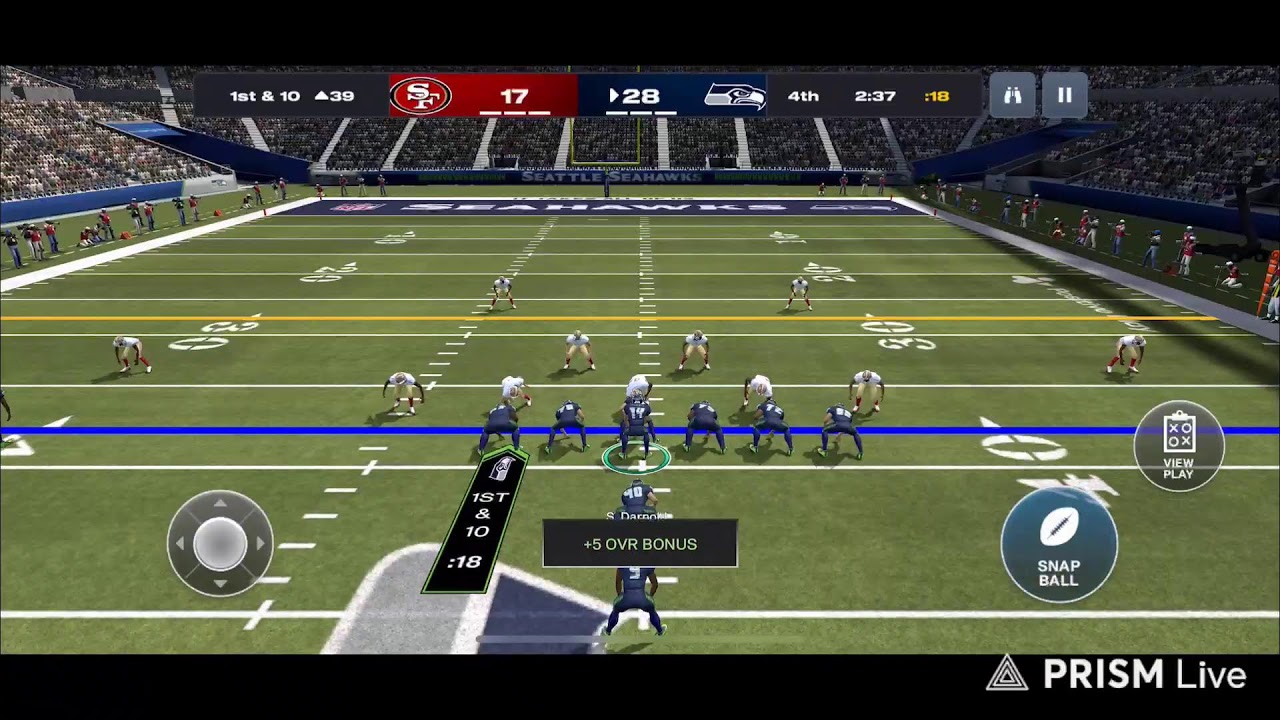 49ers @ Seahawks Week 3 Season 12