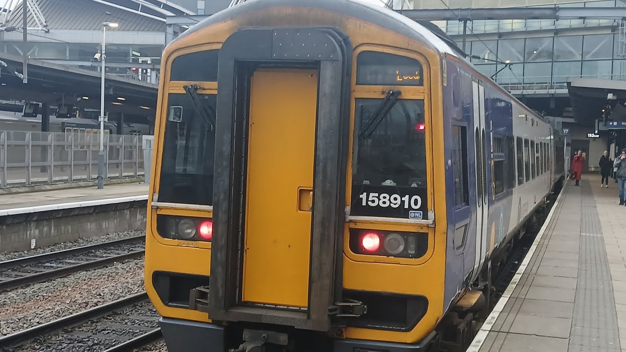 *Nice thrash and weird allocation* NorthernRail 1980s BREL class 158910 To Leeds Via Barnsley
