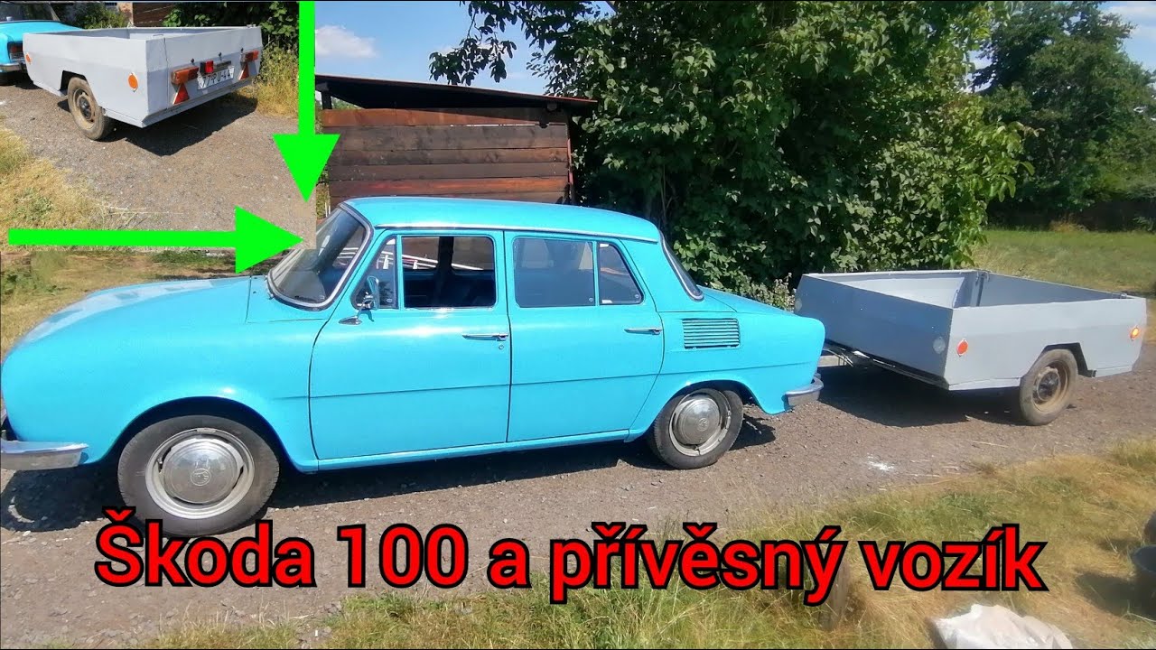 Škoda 100 a přívěsný vozík KPN 250, PRVNÍ JIZDA A TEST