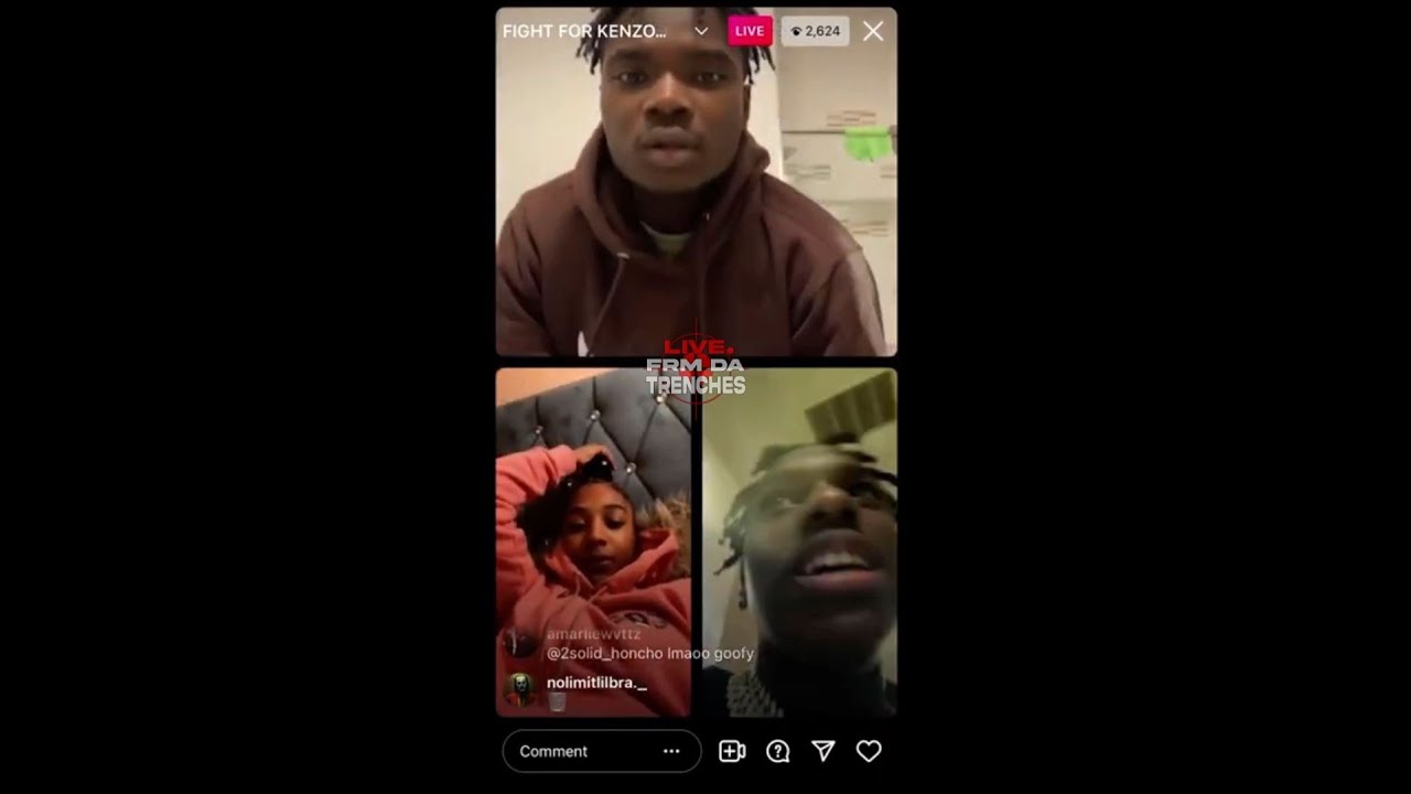 Kenzo B on Live wit her ex Tdot (Full IG Live) with Buba100x and Noticuz