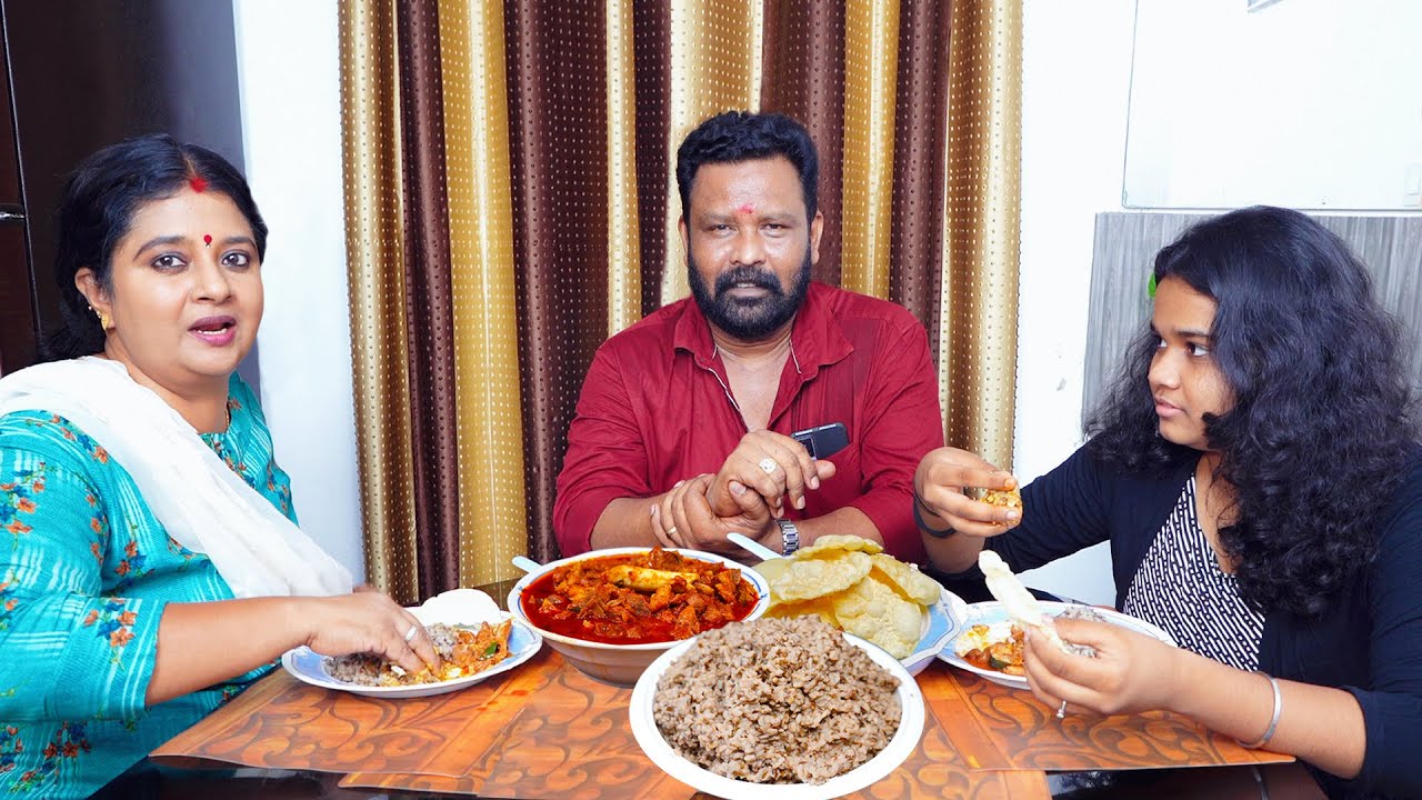 തനി നാടൻ മട്ടൻ കറിയും ഉഴുന്ന് ചോറും | Mutton Curry And Uzhunnu Rice Recipe | Anila Sreekumar