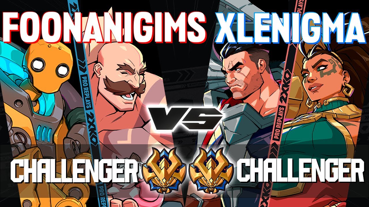2XKO ▰ FOONANIGIMS (Braum-Blitzcrank) vs XLENIGMA (Darius-Illaoi) ▰ 2XKO Pro level replays
