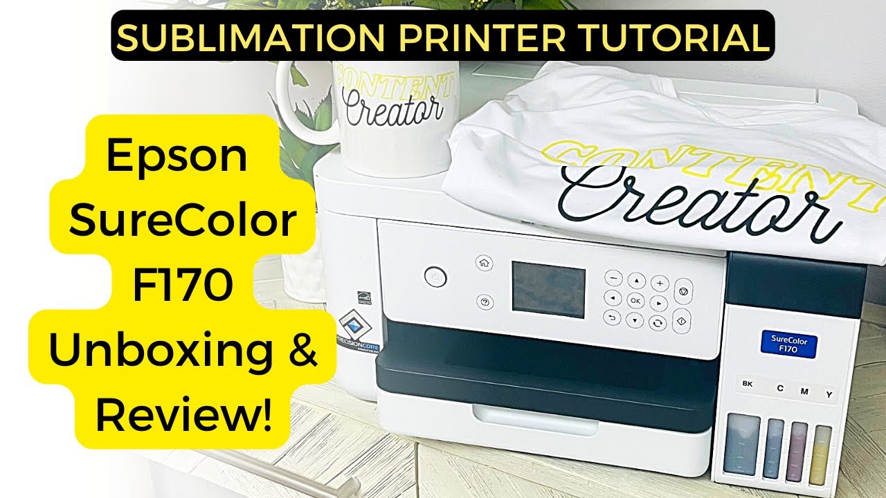 ОБЗОР СУБЛИМАЦИОННОГО ПРИНТЕРА: Epson SureColor F170 Распаковка, тестирование и обзор!