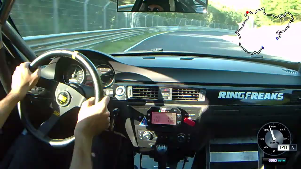 My first session at the Nürburgring (BMW E90 330i race car)