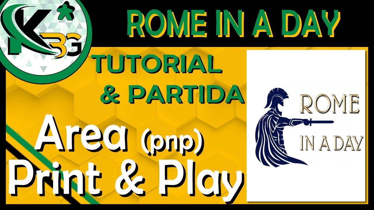 🏛 Rome in a Day 🏛| Tutorial & Partida | ✂ Area Print and Play ✂