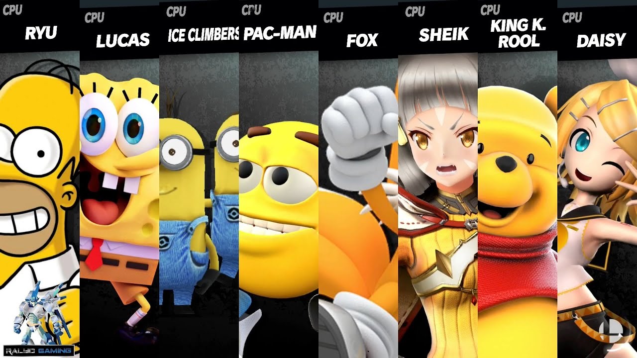Homer vs SpongeBob vs Minions vs Emoji vs Tails vs Nia vs Pooh Bear vs Rin