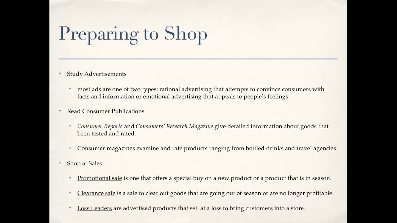 How to Be a Smart Consumer