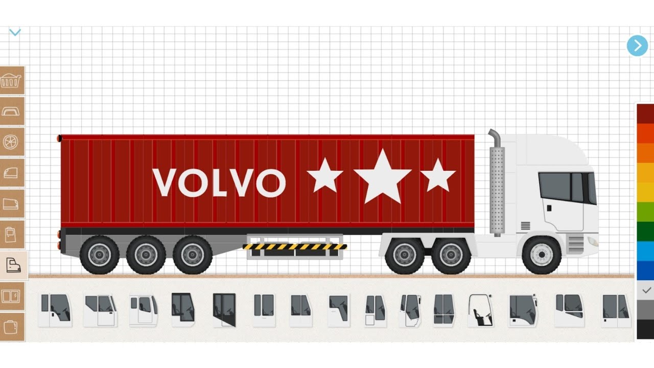 Labo Construction Truck | White Volvo Truck