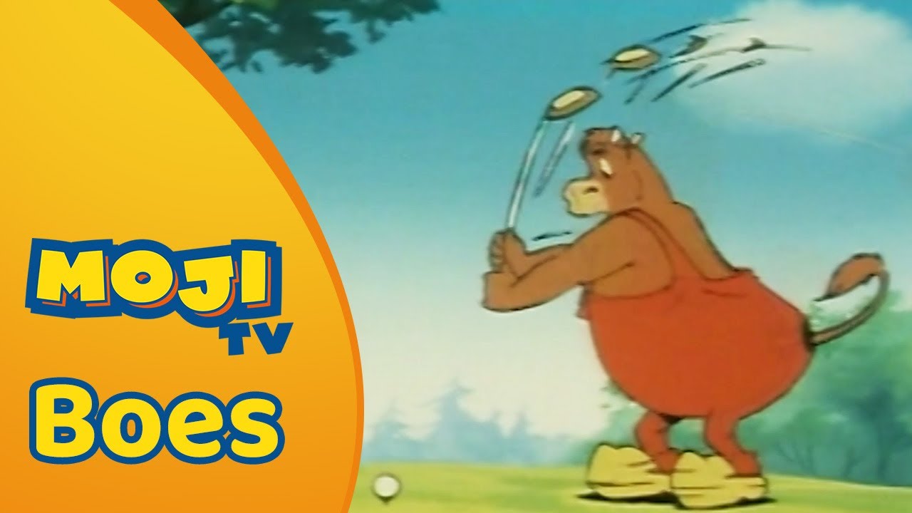 BOES SLAAT ZIJN SLAG ⛳ | BOES 🐂 | Nederlandse Kinderseries | MojiTV
