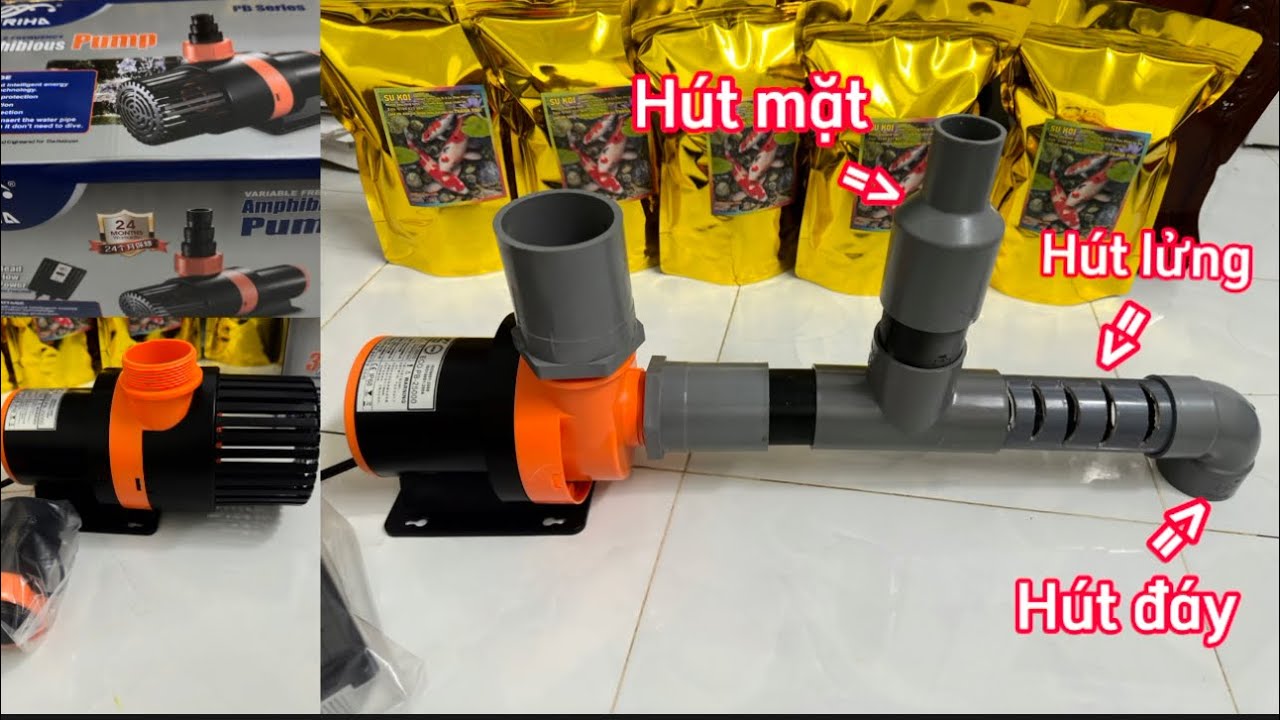 Hướng Dẫn Làm Hút Mặt Hút Đáy Hồ Cá Koi - Tăng Lực Hút Giúp Bộ Lọc Hoạt Động Hiệu Quả