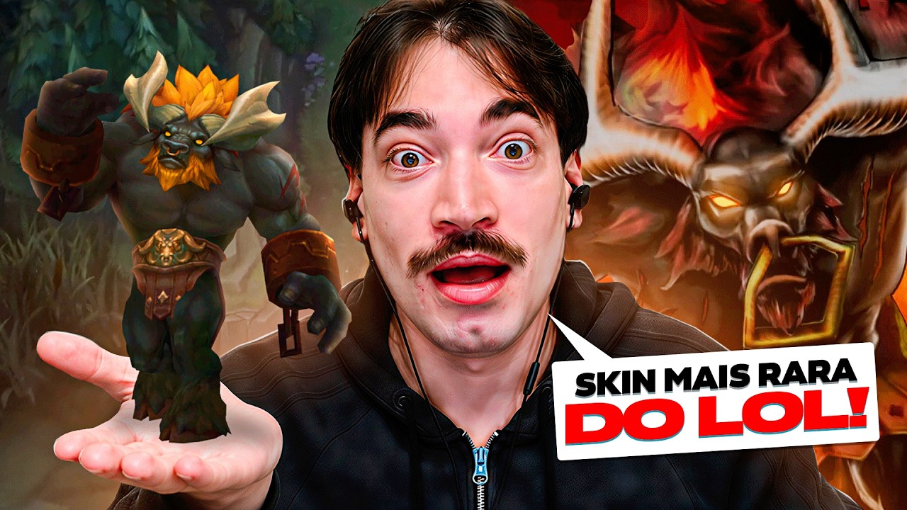 CA&Iacute; COM UM CARA QUE TEM A SKIN MAIS RARA DO JOGO!