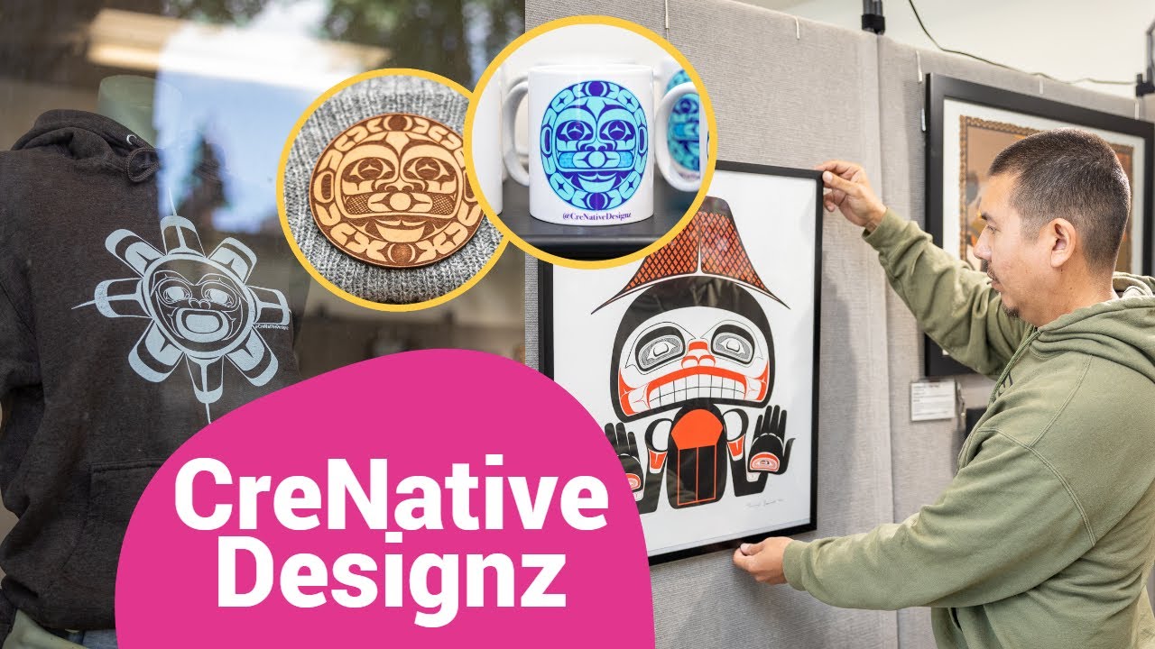 Haida formline artist Tommy Segundo fuses education and art in his business, CreaNative Designz.
