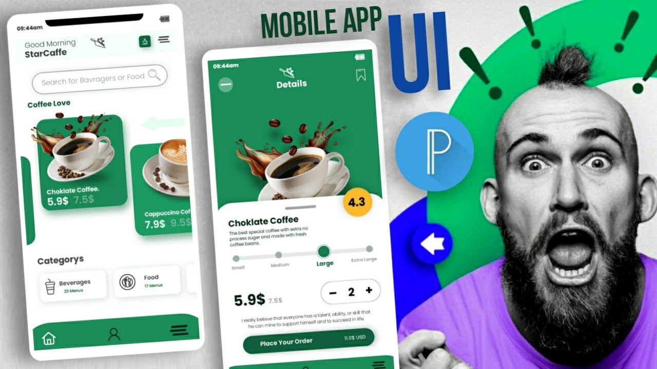 Learn App UI design On Pixellab. UI/UX design tutorial | Amazingplay