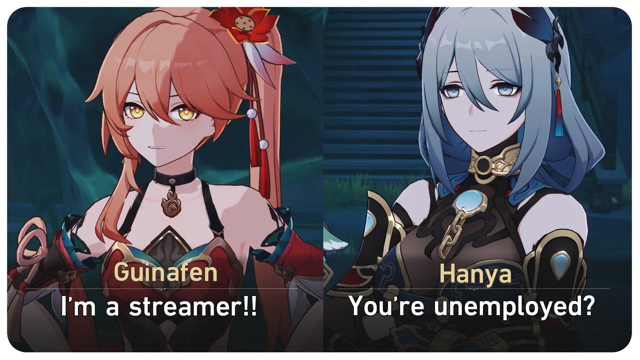 Hanya Calls Guinaifen Unemployed (Cutscene) A Foxian Tale of the Haunted | Honkai Star Rail 1.5