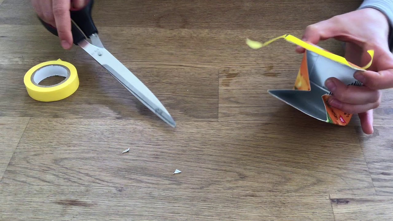 Upcycling Tutorial Nr. 1 - Ein Tetrapack wird zum Geldbeutel