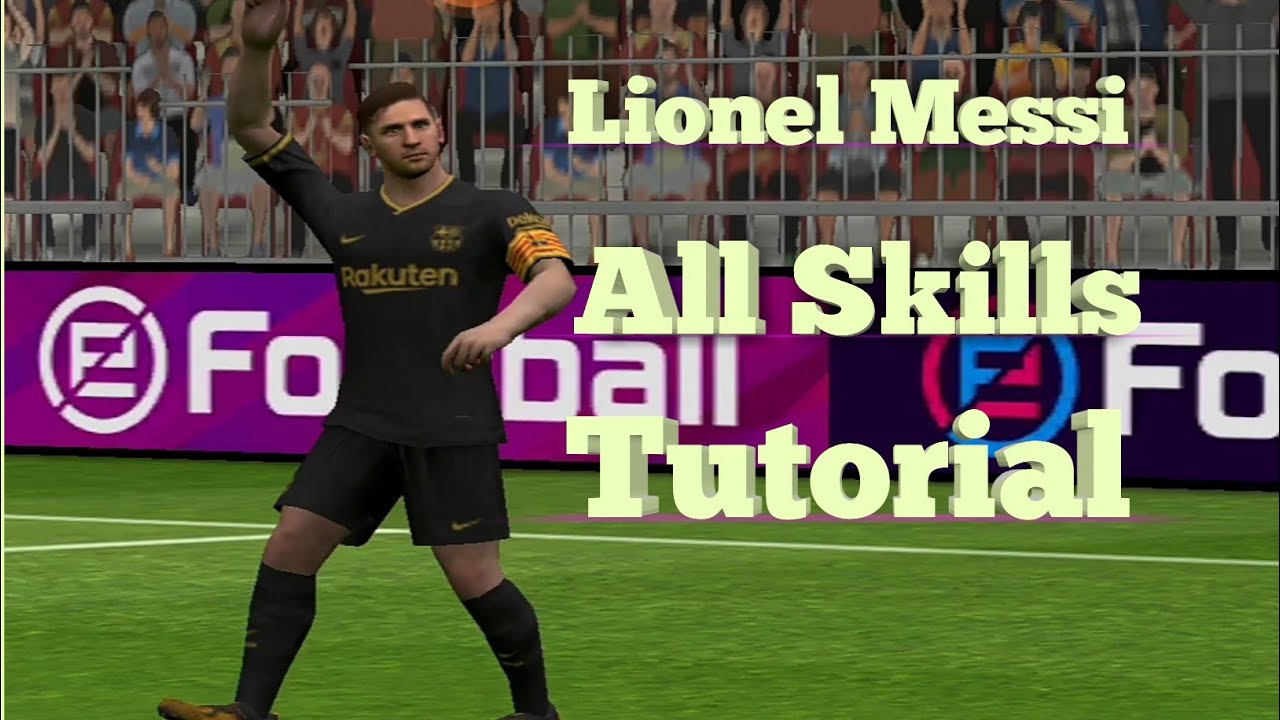 Messi All Skills Tutorial IN pes-2021 Mobile.Cut back shoot, Freekick,Dribbling,Dropping shoot...
