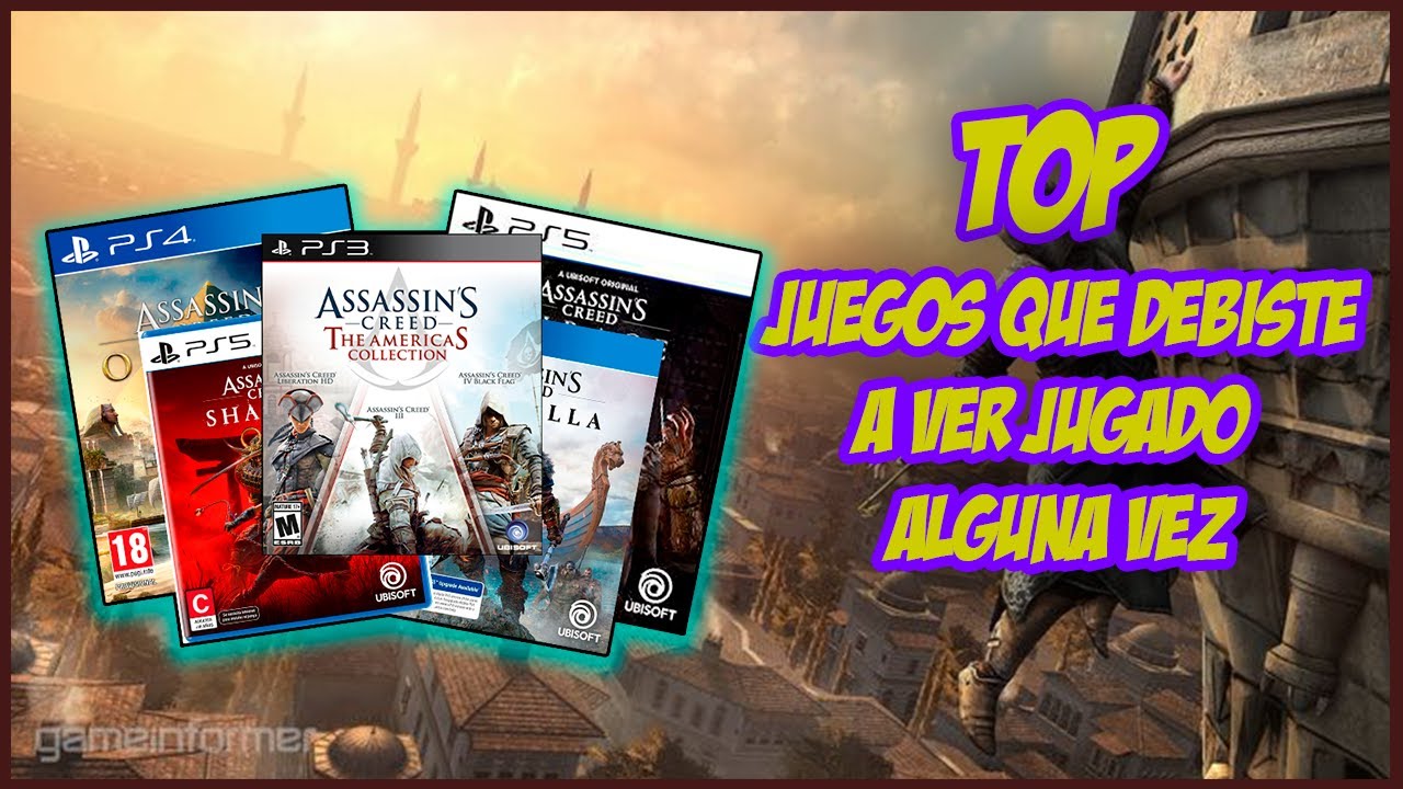 TOP 5 juegos de ASSASSINS CREED que SI O SI deberias JUGAR