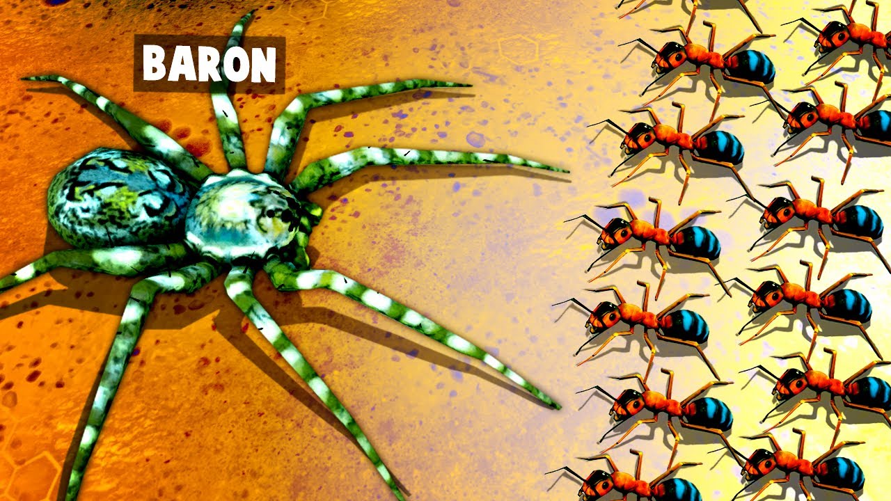 Playing as a WOLF SPIDER vs ANT ARMY in this Empires of the Undergrowth Update!