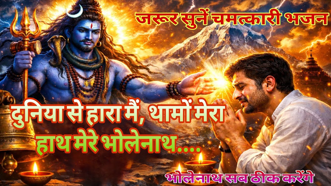 दुनिया से हारा मैं,थामों मेरा हाथ मेरे भोलेनाथ | सोमवार को सुबह  सुने येचमत्कारी भजन | #bholenath 