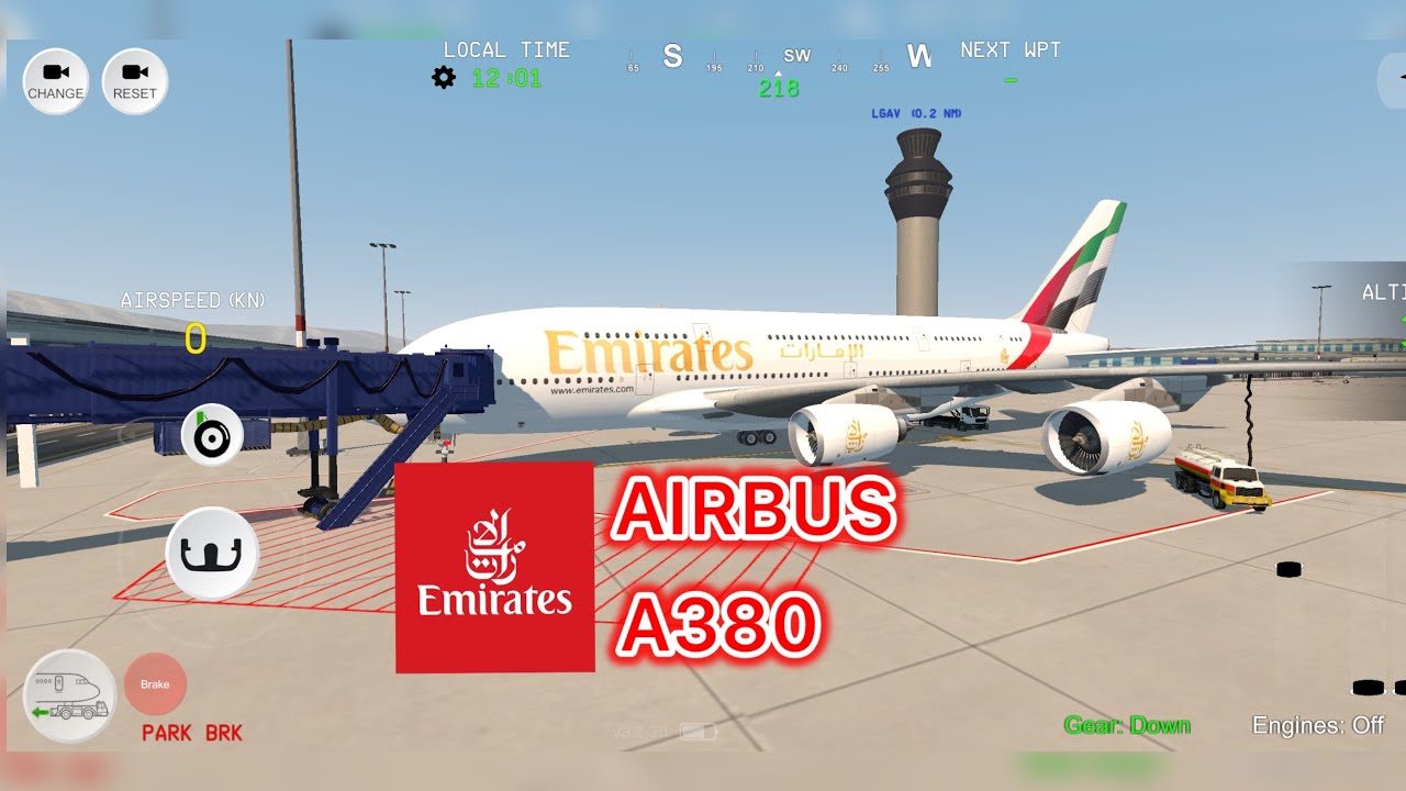 RC FS Advanced Microsoft Flight Simulator | Airbus A380 EMIRATES | Full GamePlay | 4K