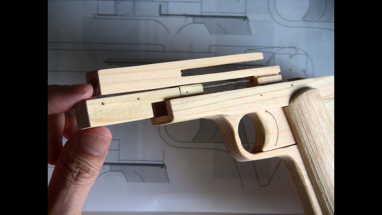 Make a Blowback Rubber Band Gun - Ver.2