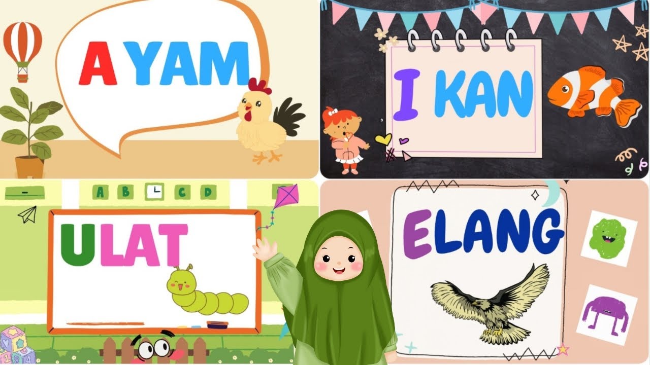 Belajar Membaca Anak TK AIUEO | Video Edukasi Anak | Education