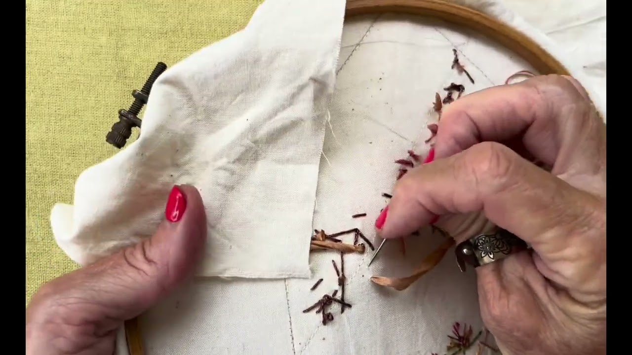 Snippets of my stitching life - crazy quilting in the afternoon #embroidery