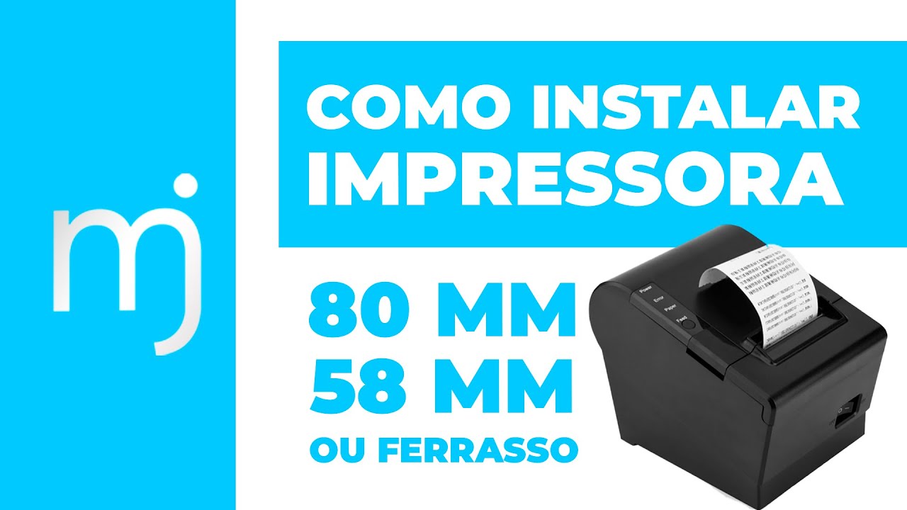INSTALA&Ccedil;&Atilde;O IMPRESSORA CHINESA 80MM OU 58MM E FERRASO PARA WINDOWS 11