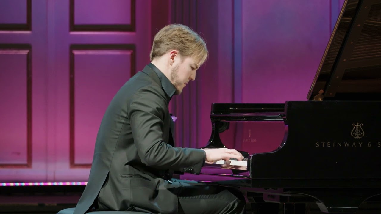 Sebastian Iivonens konsertprogram under finalen av Anders Walls Musikpris 2025