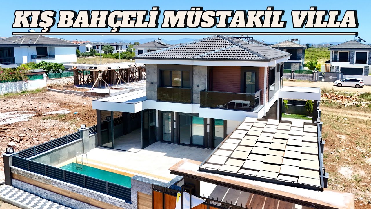 Didimde Satılık 300 m2 Arsa İçerisinde Kış Bahçeli Garajlı Havuzlu 3+1 Ayrı Mutfak Villa / No:304