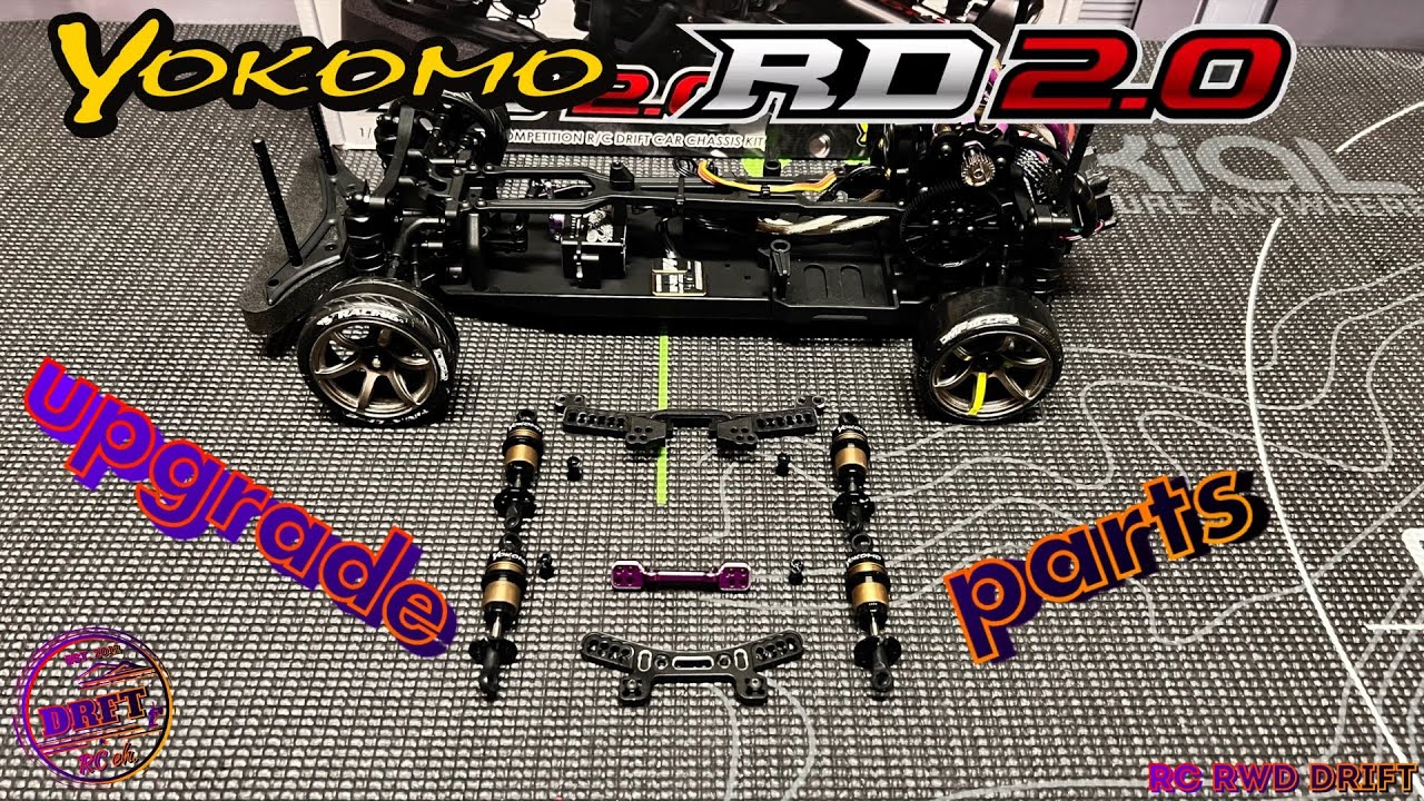 Yokomo RD2.0 ( Rookie Drift ) - a few aluminium upgrades for the chassis