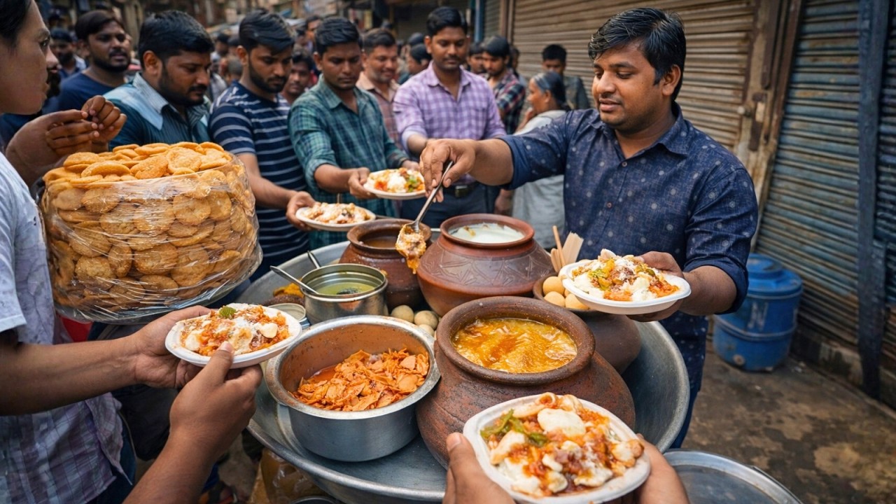 Street Food Process: Matka Chaat From Setup to Final Serving