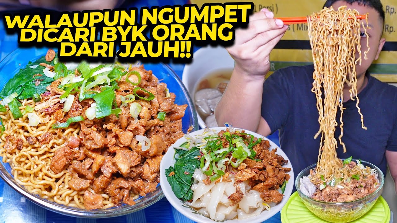 BRUTAL DAN NGUMPET DI KOMPLEK!! MIE AYAM PORSI EDAN