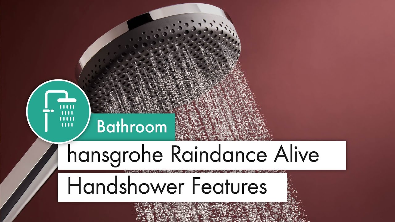 hansgrohe Raindance Alive Handshower Features (EN)