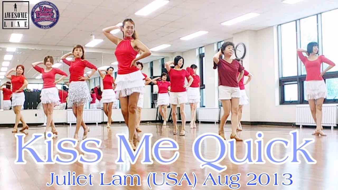 Kiss Me Quick Line Dance Demo(Absolute Beginner)