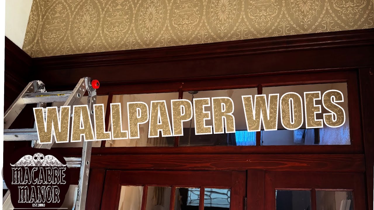 Wallpaper Woes, it’s a lot easier said than done my dark Victorian renovation continues ￼