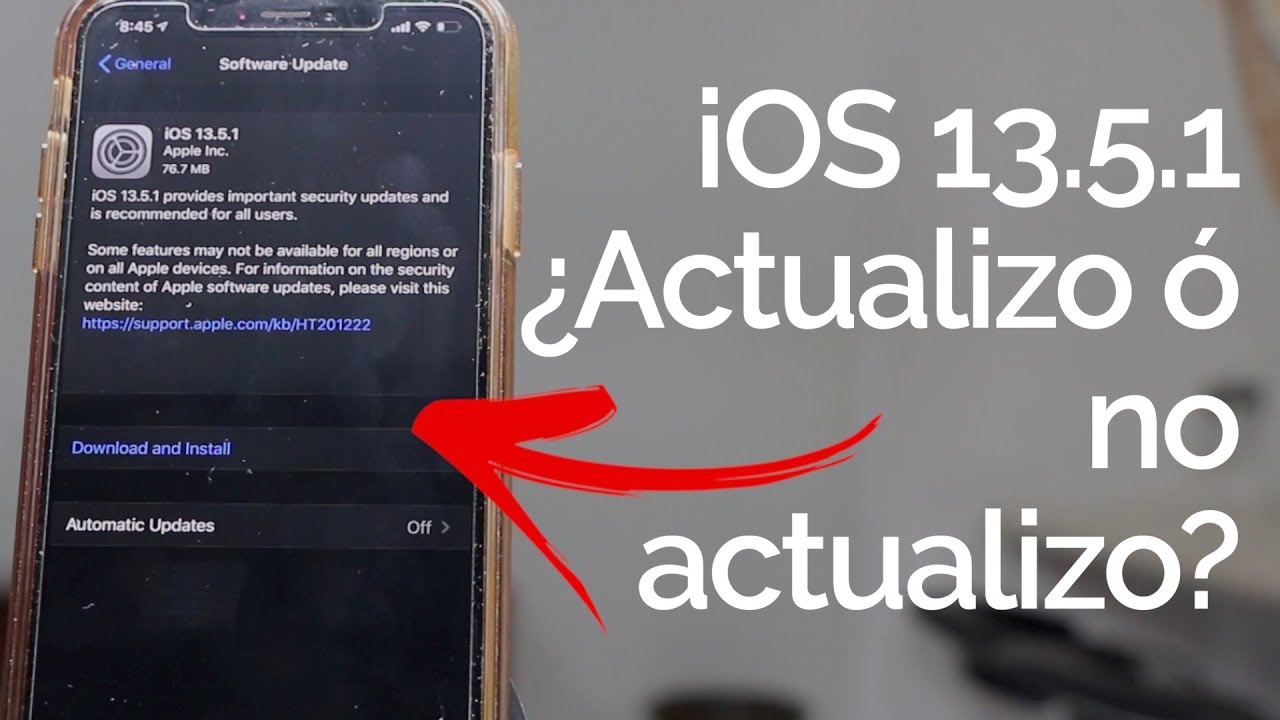 iOS 13.5.1 - NO VALE LA PENA ACTUALIZAR