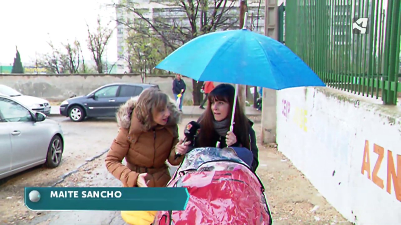 Difícil acceso al colegio Camón Aznar