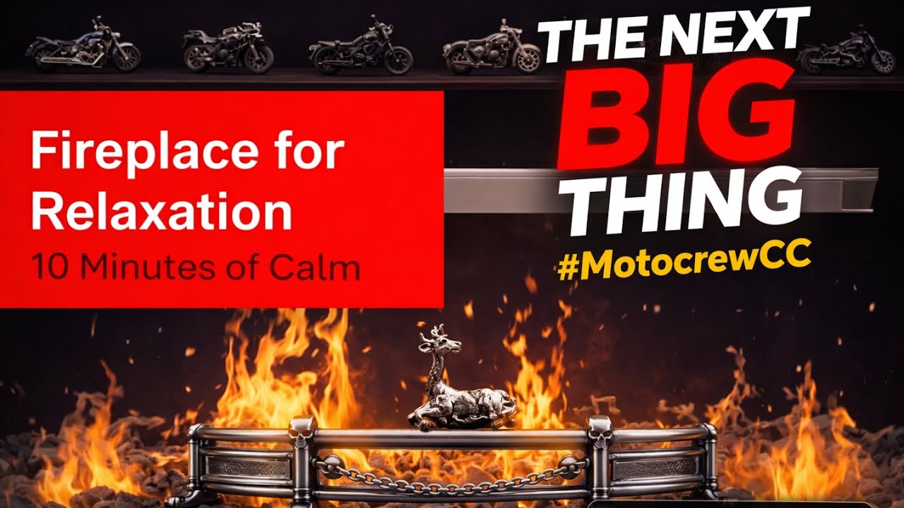 Fireplace for Relaxation | 10 Minutes of Calm #motorcycles