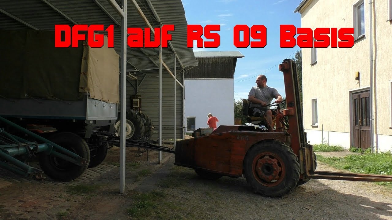 DDR Stapler Rangiert Anhänger (DFG1 auf RS 09 Basis) Oldtimer
