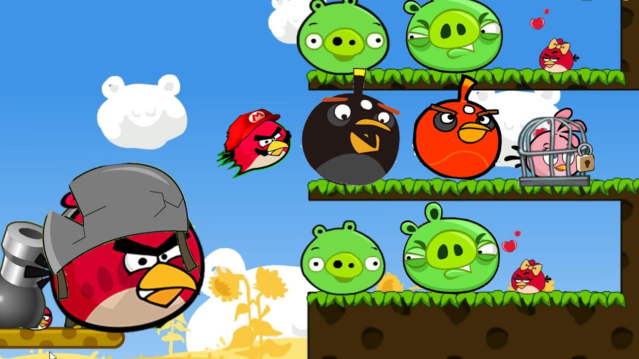 Angry Birds Cannon 3 - BLAST THE BOMBER BIRD TO FORCE OUT ALL HUGE PIGGIES!