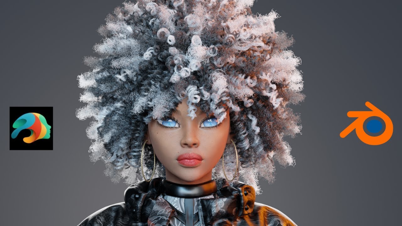 Stylized Character Design - 3D Modeling |Making of Miidnight |OC| Daz3d| Blender Cycle | Timelapse.