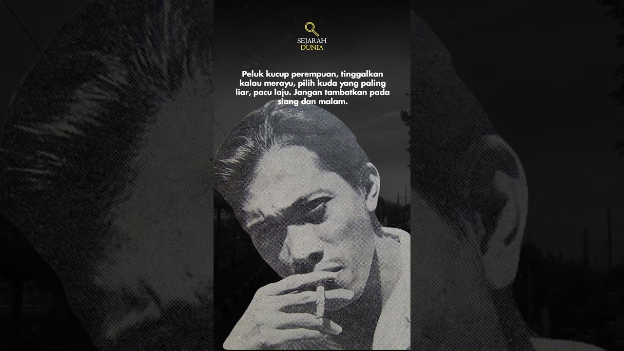 Chairil Anwar #Shorts #ChairilAnwar #Quotes #Sejarahdunia