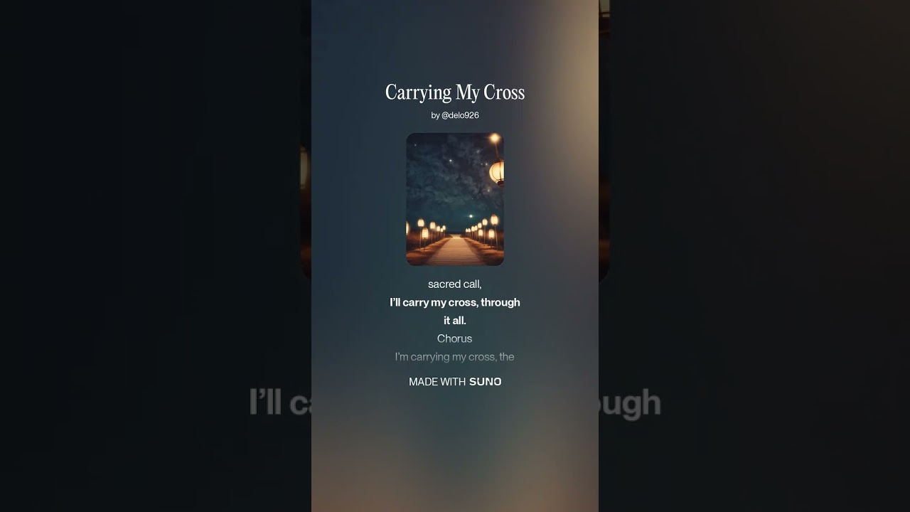 Carrying My Cross