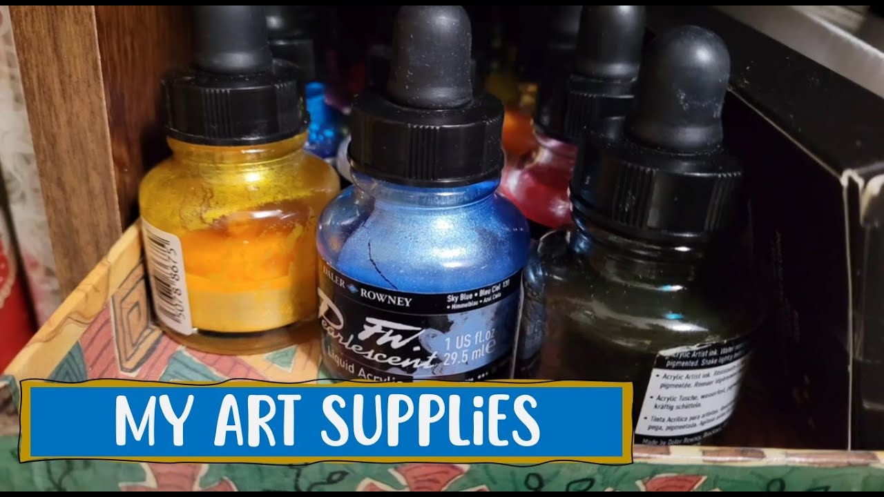 A Look at Some of My Art Supplies