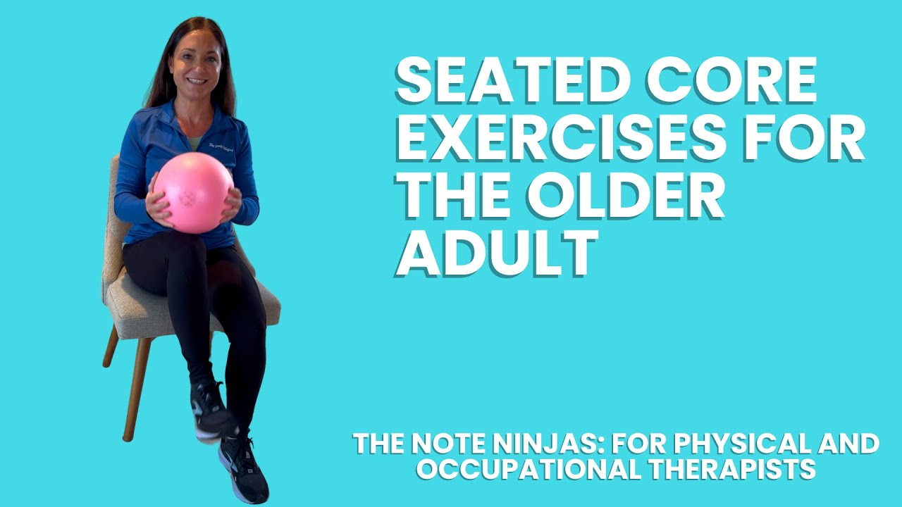 Seated Core Exercises for the Older Adult// Improve Stability and Reduce Falls