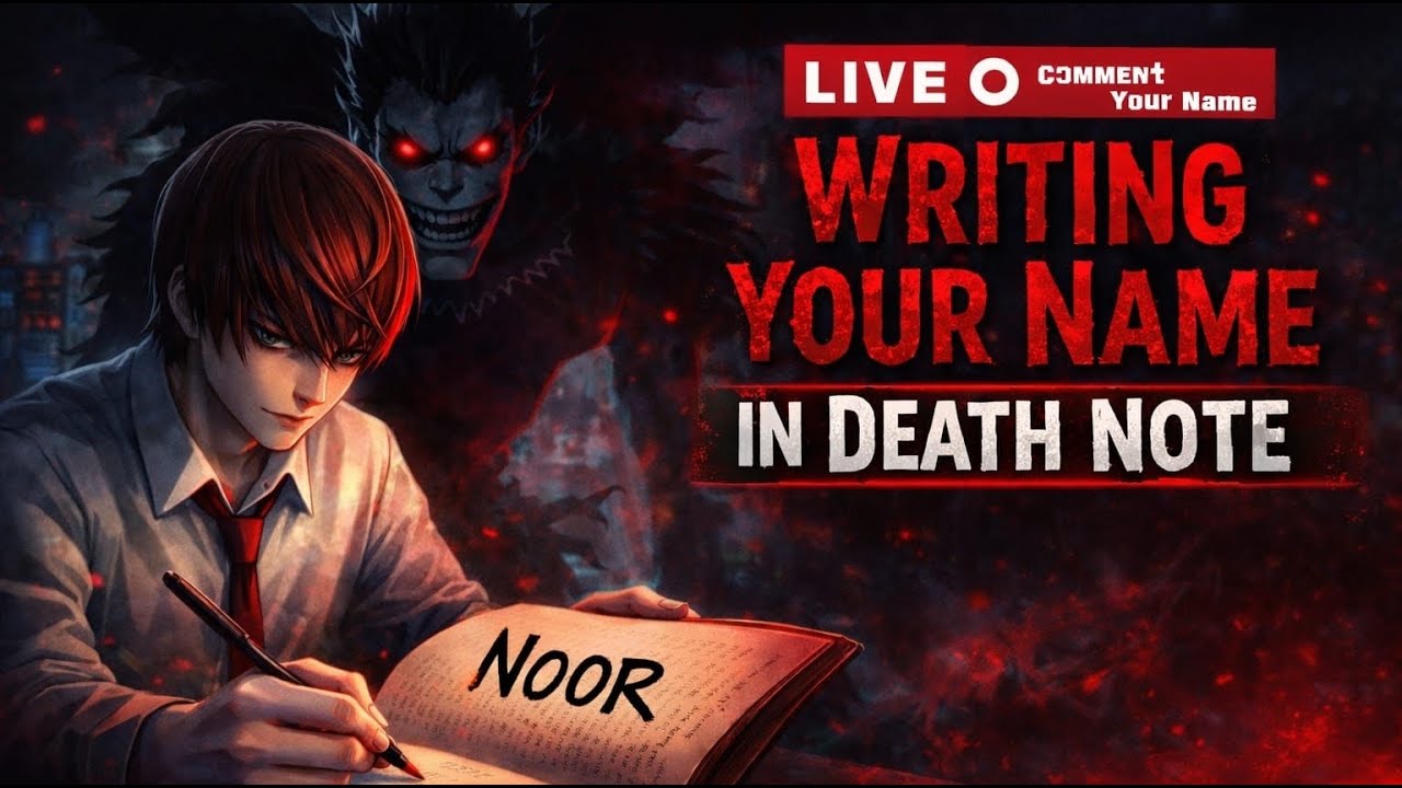 🚀Subscribers Name Writing On Death Note🔥141