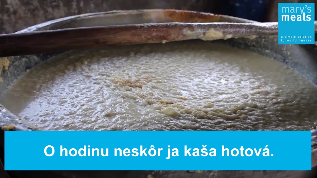 Mary's Meals - Príprava kaše