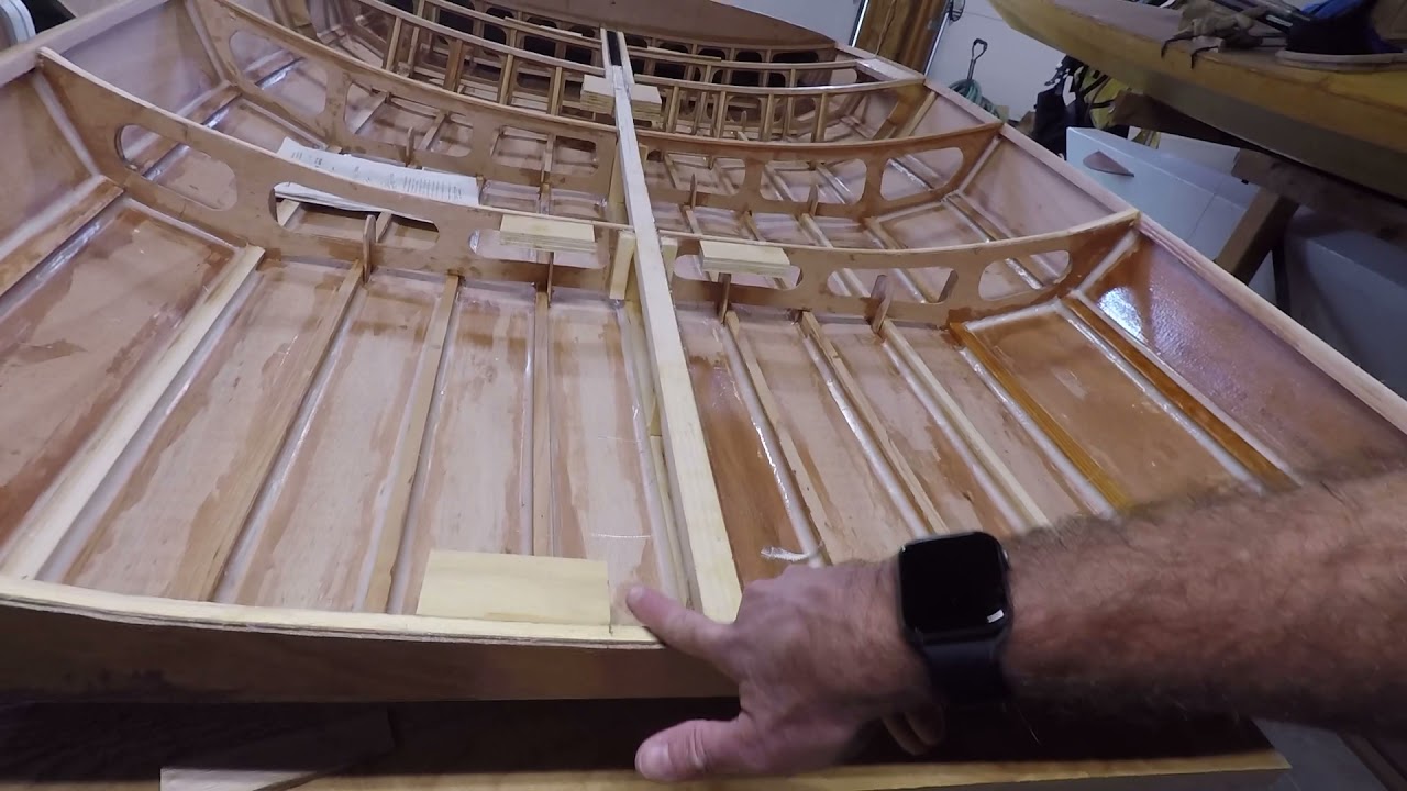 Scow Moth build in progress.