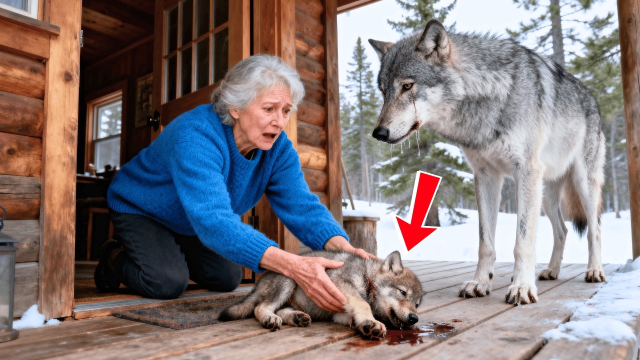 Mother Wolf Carries Her Cub to a Door Begging for Help — What Happened Next Will Shock You